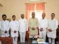 Group photo with  Hon'ble Vice President Mr. Parmanda Jha