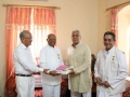 Providing the Godly gift to Hon'ble Vice President Mr. Parmanda Jha